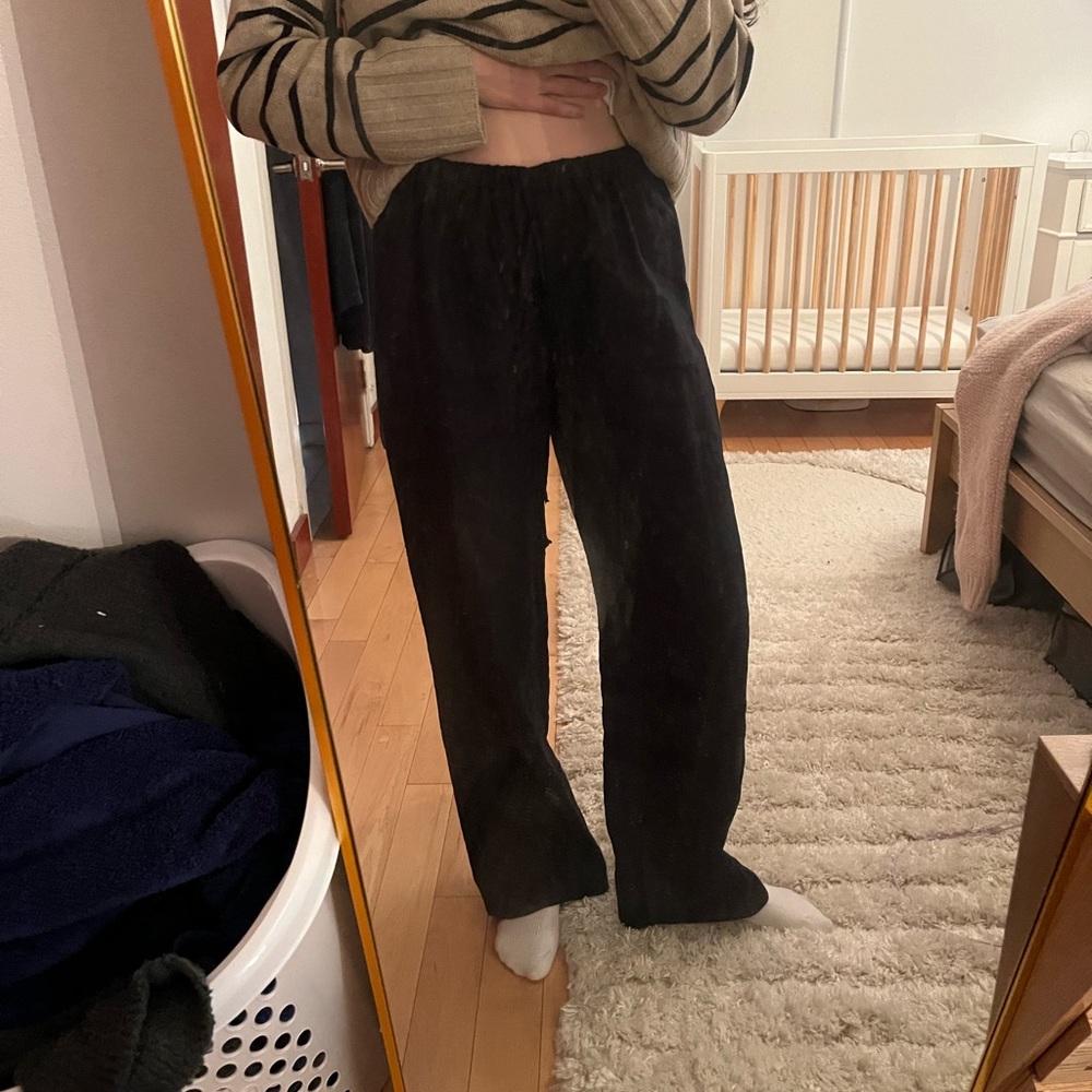 Reformation Olina linen black pant